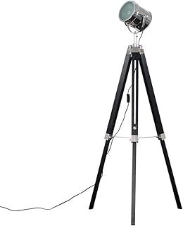 MiniSun | Modern Matt Black and Chrome Studio Style Adjustable Spotlight Tripod Floor Lamp | Floor Lamps & Torchieres, Home Décor, Improvement & Lifestyle Essential