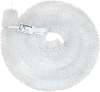 5 x 4m (20 metres) 100mm White Hedgehog Gutter Brush - Leaf guard stops blocked gutters