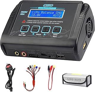LiPo Charger,150W 10A AC/DC for Battery Balance Charger Discharger Li-ion/Life/NiCd/NiMH/LiHV/PB/Smart Battery(Battery Charger Adapter)