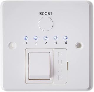 1-5 Hours Booster Timer Switch Fused Spur Wall Controller For Electric Towel Rail Radiators Timeswitch