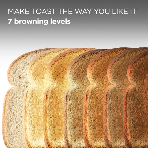 Kenwood Ripple Toaster TCP06.000BL, 2 Slot Toaster with 7 Browning Settings, Reheat, Defrost and Cancel Functions, Pull Crumb Tray, Cord Storage, 850W, Eggshell Blue