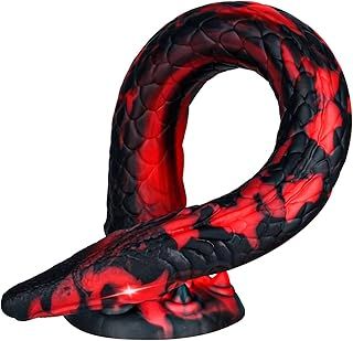 Tentacle Huge Dildo Monster Dragon Dildos, Long Thick Anal Dildos Liquid Silicone, Big Fantasy Animal Snake Dildo, Flexible Soft Anal Plug Adult Sex Toy for G Spot & Prostate Massage Stimulation (S)