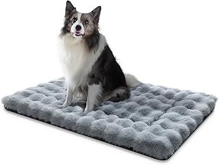 MORA PETS Dog Bed Washable Dog Crate Bed Mattress for Large Dogs Flat Crate Mat Cages 36 inch Kennel Pad Pet Cushion Soft Flat Pillow Sleeping Anti Slip Grey 91 x 61cm