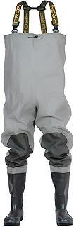 PROS Waterproof Chest Waders Duck Hunting Fly Fishing Waders with Wellington Boots