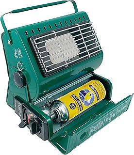 Portable Gas Heater - Outdoor Heater for Camping, Caravan, Fishing, & Skiing Trips | Butane Gas Canister, Pressure Sensing Shut Off & Automatic Ignition - Bottles Stove Cooker Chef Bbq Heaters