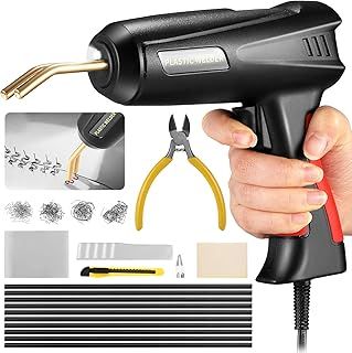 200W Plastic Welder, Rechargeable Plastic Welding Kit, 2-in-1 Plastic Repair Kit, Portable Car Bumper Repair Kit for Welding Broken Plastics, Car Bumper