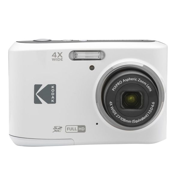 KODAK Pixpro FZ45 – 16.44 Megapixel Compact Digital Camera, 4x Optical Zoom, 2.7-inch LCD Screen, 720p HD Video Recording, AA Battery Included – White