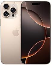 Apple iPhone 16 Pro Max, 256GB, Desert Titanium (Renewed)