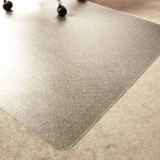Marvelux 90 x 120cm Durable Eco Friendly Office Chair Mat for Low and Standard Pile Carpets, Rectangular Clear Enhanced Polymer Carpet Protector, Made in the UK