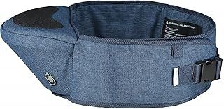 Hippychick Baby Hipseat Carrier for Ages 6-36 Months with Adjustable Strap - Lightweight Back-Saving Support Waist Stool Toddler Carrier - Denim Blue
