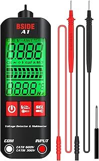 Irfora A1 Mini Multimeter LCD Digital Tester Voltage Detector 2000 Counts DC/AC Voltage Frequency Resistance NCV Continuity Live Wire Neutral Wire Check True RMS Meter