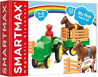 SMARTMAX - My First Tractor Set, Construction Toy, 22 pieces, 1 1/2-5 Years