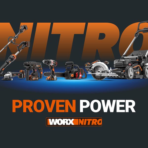 WORX WX352 Nitro 20V PowerShare Brushless Cordless Impact Drill 13mm 60Nm