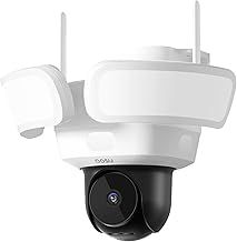 3K Floodlight Security Camera Hard Wired - Outdoor Camera with Flood Light 2,600 Lumens, 24/7 Recording, 360° Pan Tilt, Smart Human Vehicle Detection, Weatherproof, 2.4GHz WiFi