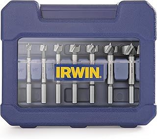 IRWIN Marples Forstner Bit Set, Wood Drilling, 8 Piece (1966892)