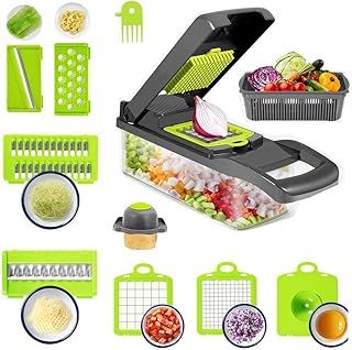 Tirana 19 in 1 Vegetable Chopper Box Onion Chopper Salad Chopper Food Dicer Mandoline Vegetable Slicer Mandolin Slicer Onion Cutter