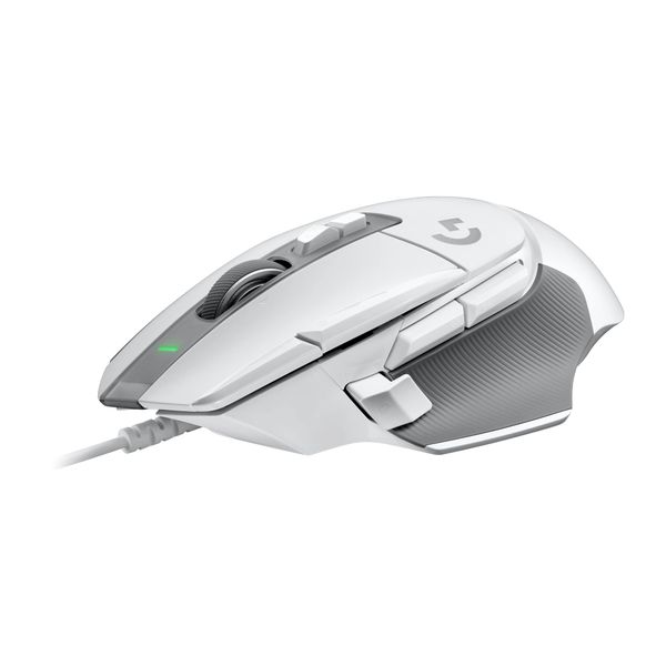 Logitech G G502 X Wired Gaming Mouse - LIGHTFORCE hybrid optical-mechanical primary switches, HERO 25K gaming sensor, compatible with PC - macOS/Windows - White