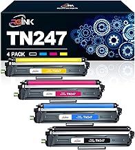TN247 Toner Cartridge TN-243CMYK Toner Value Pack Compatible with Brother TN-243CMYK 4 Colour Cartridge Multipack, for Brother DCP L3550CDW, DCP-L3510CDW