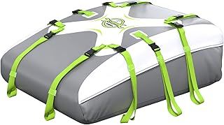 Car Roof Bag Roof box,580L/ 20 Cubic Waterproof Car Roof Box Cargo Carrier Fit Without Bars/Racks/Rails with Anti-Slip Mat,Security Lock,6 Door Hooks