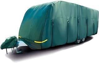 Maypole Caravan Cover 5.6-6.2 m or 19-21Ft 4-Ply Breathable Water Resistant, Green