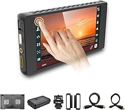Portkeys PT6 Camera Field Monitor 600 nits Brightness 5.2 Inch Wide Color Gamut Touchscreen 4K Camera Monitor HDMI Input DSLR Field Monitor with 3D LUT HDMI Output, New Peaking Function