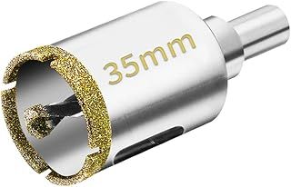 Diamond Hole Saw with Pilot Center Drill Bit 35mm Diamond Core Hole Cutter for Tile, Porcelain, Glass, Marble, Ceramic
