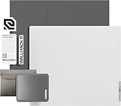Wallhack SP-004 Glass Gaming MousePad - Professional Esport Mouse Mat w/Specialty Surface for Top Speed and Control, Large Tempered Glasspad with Full Silicone Base - White, XL 49 cm x 43 cm