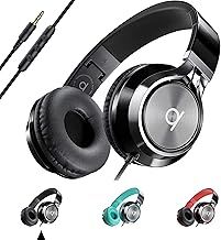 ARTIX CL750 Wired Headphones with Mic and Volume Control — 90% Noise Cancelling Plug In Headphones for Laptop, PC, iPad and Computer Wired, Over Ear Head Phone with Cable — (Foldable, Aux Jack 3.5mm)