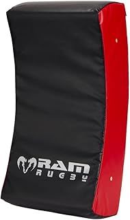 Ram Rugby Curve Hit Shield - Contact Pad - Tackle Shield – Club Quality - Industrial-Grade Water-Resistant PVC - UK Made for Durability - Suitable for all age