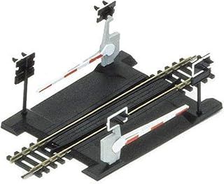 Hornby R646 OO Gauge Level Crossing Single Track - Extra Track Pieces for Model Railway Sets, Model Train Track Pieces - Scale 1:76, Black