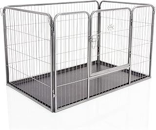 Playpen Heavy Duty Puppy Dog Crate by Cozy Pet 75.5cm High, 4 Models Size Large - Rabbit Run Enclosure Dog Cage Whelping Box with Heavy Duty ABS Floor HDDP03