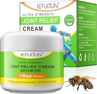 Bee Venom Cream for Arthritis 100G, Bee Venom for Joint Relief Muscles Swollen, Legs Massage, Muscle Recovery, Natural Bee Venom Gel for Joint Pain Relief on Back, Neck, Hands, Feet