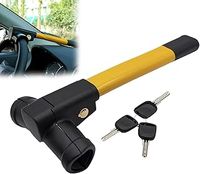 T-Bar Steering Wheel Lock, Car Steering Wheel Locks Universal Car Anti Theft Lock, Heavy Duty Car Security Devices, Car Locks Steering Wheel for Auto/SUV/Vans with Includes 3 Keys