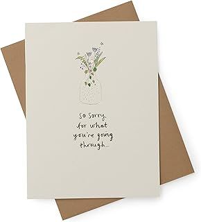 Sorry For What You're Going Through Card | Condolences/Bereavement | Her/Him | With Envelope | 123 x 163 mm