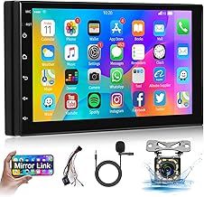 Hodozzy Android Car Stereo Double Din 7 Inch Touch Screen Navigation Car Radio 2 Din with GPS,Bluetooth, WiFi, DSP,Mirror Link, FM RDS Radio, Reverse Camera, USB, SWC Universal Car MP5