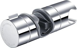 Joyoldelf 19-25MM Adjustable ABS Replacement Hand Shower Rail Head Slider Clamp Holder Bracket, Chrome Plated