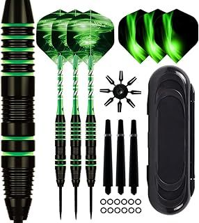 Steel Tip Darts Set,3 Pack Professional Dart with Aluminum Shafts and Darts Case