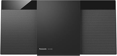 Panasonic SC-HC302EB-K Modern HiFi System with FM / DAB / DAB + Radio, 20W Speaker and CD Player, Bluetooth USB playback, Black