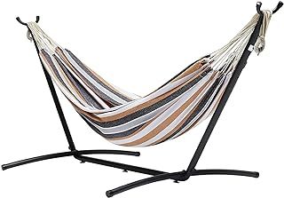 Amazon Basics Fabric Hammock With Stand, Multi Color, 117 cm x 300 cm x 100 cm