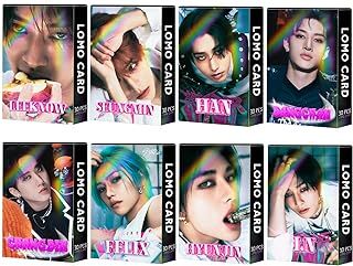 8 Pack/240Pcs Stray Kids Lomo Card Kpop Photocards Greeting Card with Postcards Box