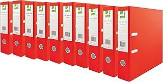Q-Connect 70mm Lever Arch File Polypropylene A4 Red (10 Pack) KF20021