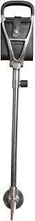 Alloy Adjustable Shooting Stick with Black Leather Seat