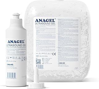 Anagel UGEL5000 Ultrasound Gel Bottle 5L with 250ml Refill Bottle…