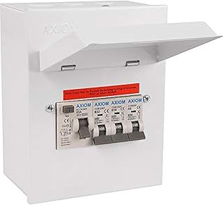 Axiom 5 Way 63A Metal Clad 6A 16A 32A MCB Consumer Unit MGU63/3CB 17th Edition