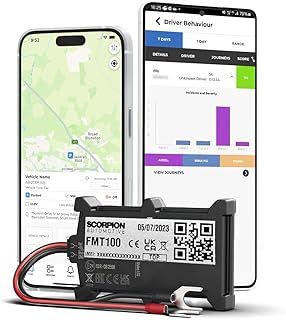 ScorpionTrack - 2-Wire Self-Install GPS Vehicle Tracker - Live, Accurate, Trusted Location Tracking Device, Perfect for Car, Van, Caravan, Motorhome, Motorcycle, Scooter (2G FMT100+)