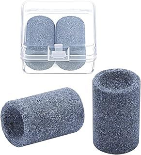 Dart Sharpener | Dart Point Sharpener | Round Dart Tip Sharpening Tools for Metal Dart Tips | 2 Pcs Sand Stone Darts Burrs Remover Tool with Storage Box