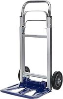 Einhell BT-HT 90 Folding Sack Truck - 90 kg Capacity Aluminium Framed Folding Trolley On Wheels - Folding Hand Truck With Extendable Handle, Multicolor