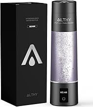 ALTHY Performance Bionic Hydrogen Water Generator Bottle Dupont SPE&PEM Dual Chamber lonizer + Battery&Time Display