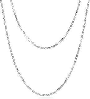 KRKC&CO 2/3/4/5/6/8 Gold Chain Men's Necklace 18K Gold Plated/White Gold, Miami Cuban Link Chain for Men, Hip Hop Thick Curb Chains