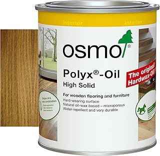 Osmo Polyx®-Oil - Hard Wax Oil 3065, Clear Semi-Matt, 750ml - Durable Wood Oil for Floors & Furniture, Water-Resistant, Wood Treatment & Wood Finish